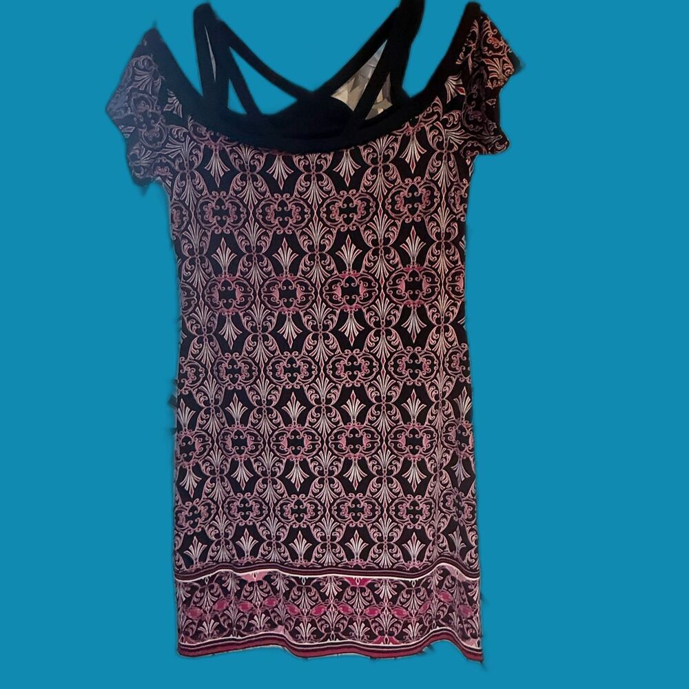 White House Black Market XS reversable cold shoulder Dress New with tags